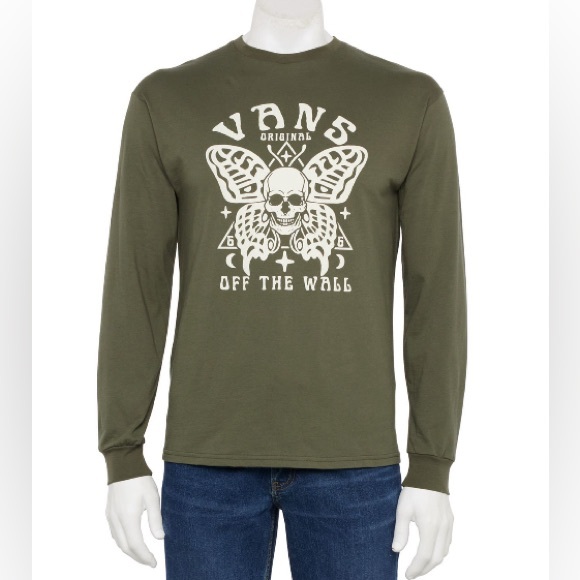 Vans Other - Men's Vans® Long Sleeve Graphic Tee, Size: XL, Med Green